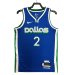 Баскетбольныя джерси Kyrie Irving Dallas Mavericks Blue Finals City Edition
