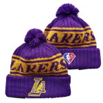 Шапка Los Angeles Lakers NBA New Era Purple Yellow